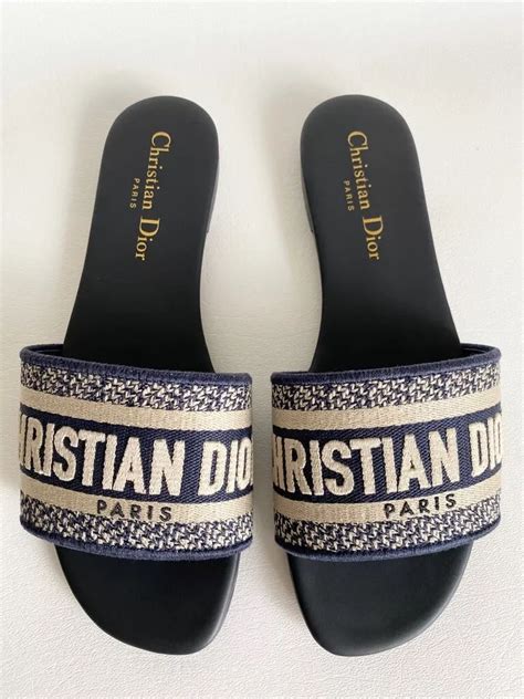 christian dior dway heeled slide|Dior dway slides women.